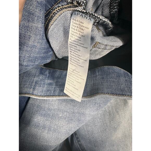 Spanx Two-Tone Distressed Skinny Jeans Medium M - Picture 8 of 9